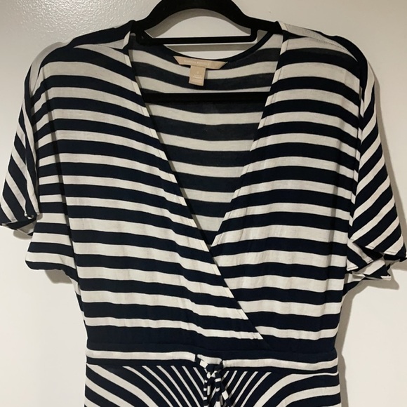 Banana Republic Women’s V-Neck Maxi Long Dress Short Sleeve Size Small Like N… - Picture 2 of 9